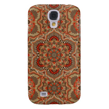 Colorful abstract ethnic floral mandala pattern samsung galaxy s4 cover