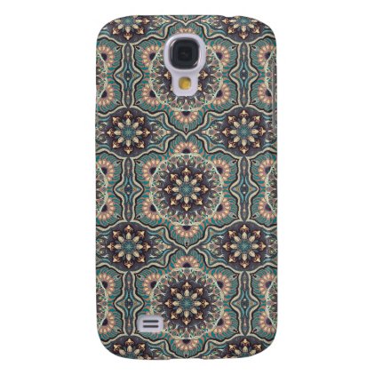 Colorful abstract ethnic floral mandala pattern samsung galaxy s4 cover