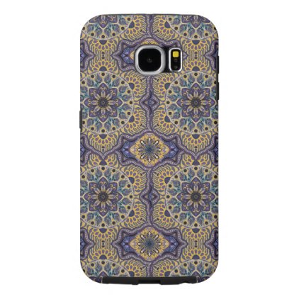 Colorful abstract ethnic floral mandala pattern samsung galaxy s6 case