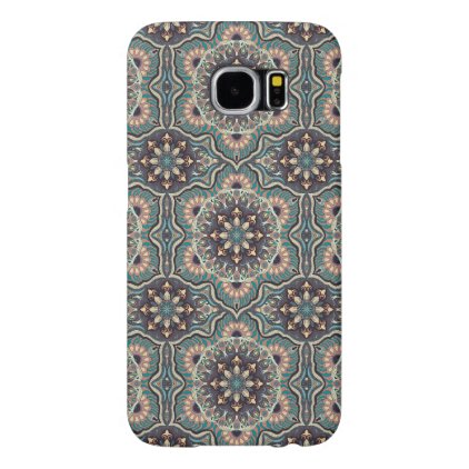 Colorful abstract ethnic floral mandala pattern samsung galaxy s6 case