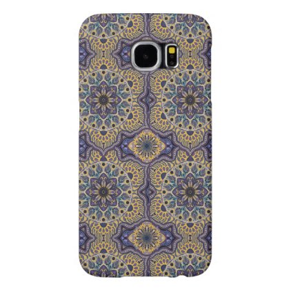 Colorful abstract ethnic floral mandala pattern samsung galaxy s6 case