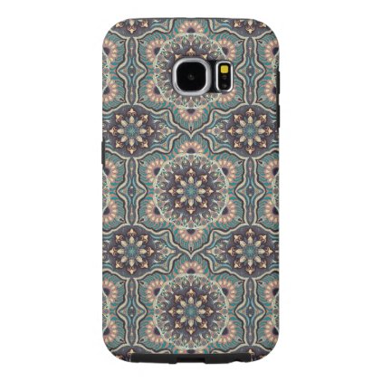 Colorful abstract ethnic floral mandala pattern samsung galaxy s6 case