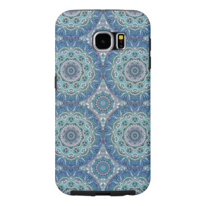 Colorful abstract ethnic floral mandala pattern samsung galaxy s6 case