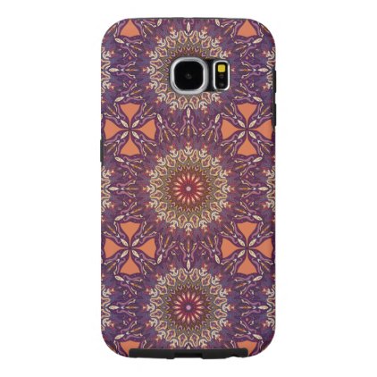 Colorful abstract ethnic floral mandala pattern samsung galaxy s6 case