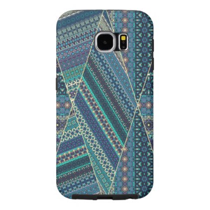 Colorful abstract ethnic floral mandala pattern samsung galaxy s6 case