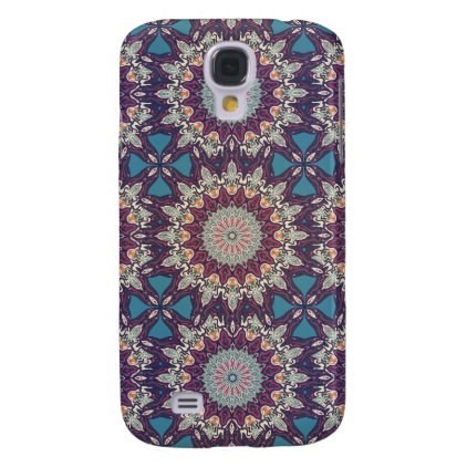 Colorful abstract ethnic floral mandala pattern samsung s4 case