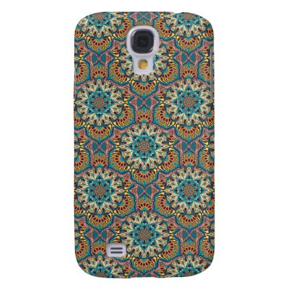 Colorful abstract ethnic floral mandala pattern samsung s4 case