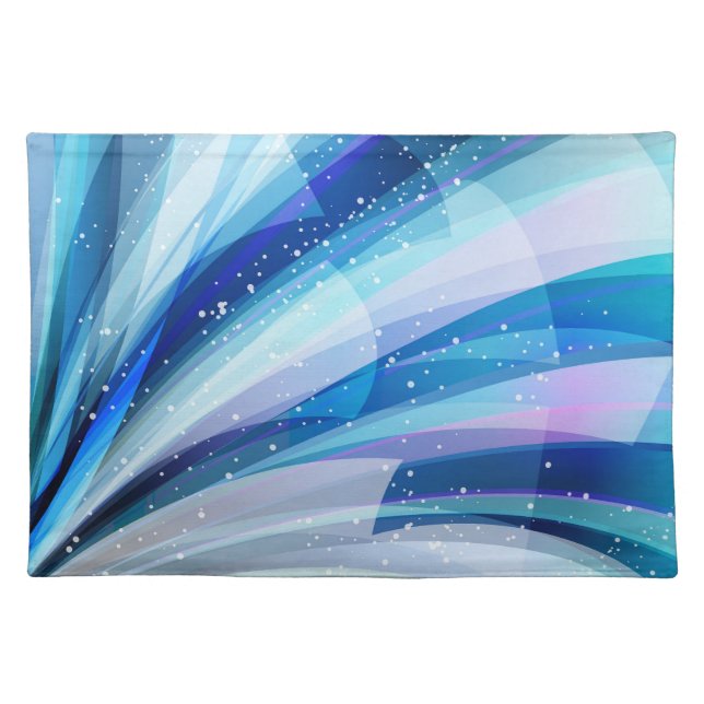 Colorful Abstract Exploding Universe Cloth Placemat (Front)