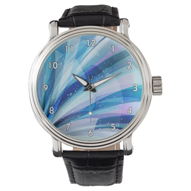 Colorful Abstract Exploding Universe Watch (Front)