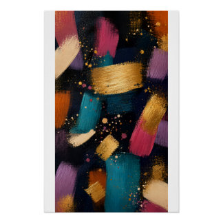 Colorful Abstract Expression Poster