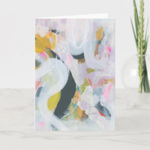 Colorful Abstract Expressionism Art Note Card