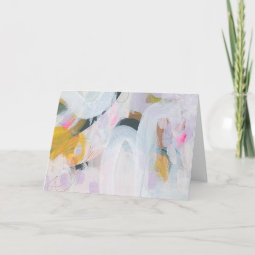 Colorful Abstract Expressionism Art Note Card