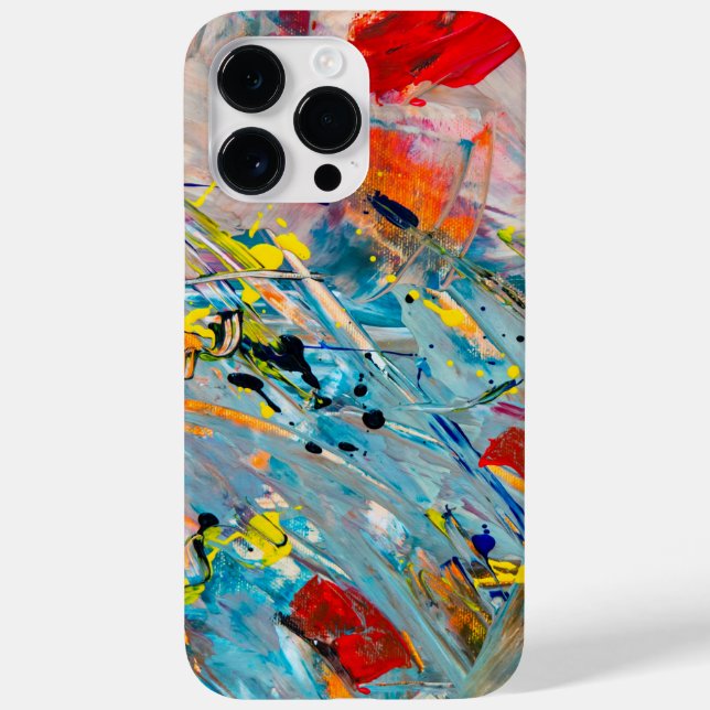 Colorful Abstract Expressionist  iPhone case (Back)