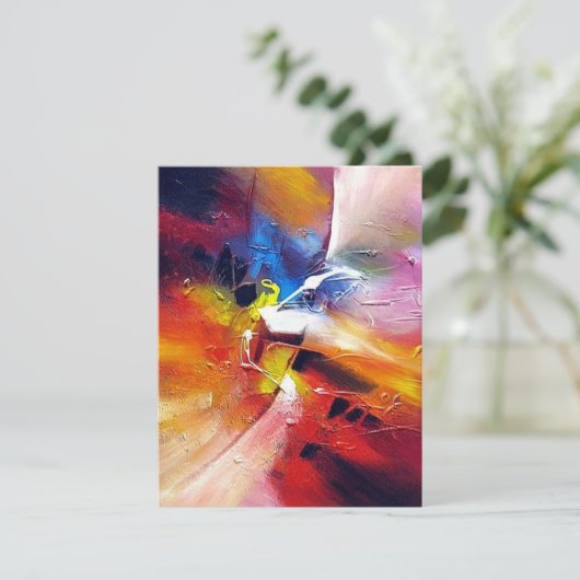 Colorful Abstract Expressionist Style Painting (Standing Front)