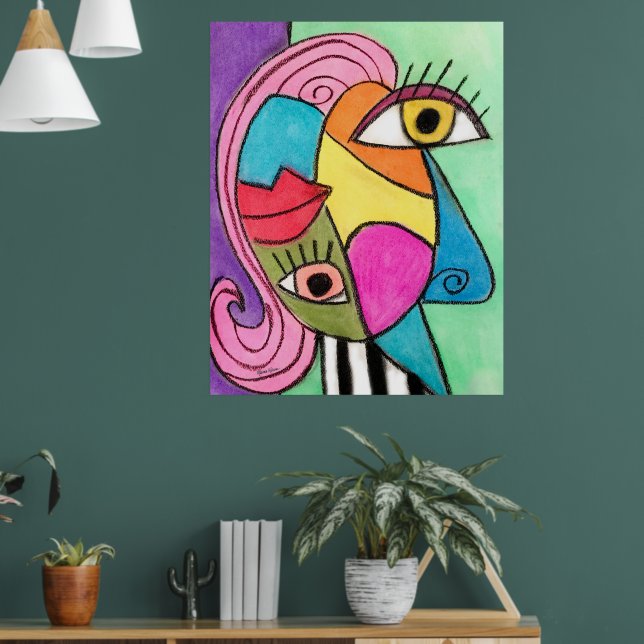 THE POSTER CLUB ポスター ABSTRACT Cubism