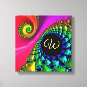 Colorful Abstract Fantasy Fractal Canvas Print