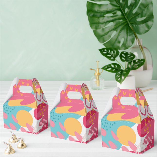 Colorful Abstract Favor Boxes (Multiple)