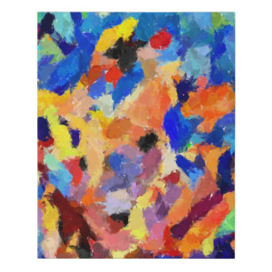 Colorful Abstract finger painting art Canvas Print
