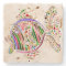 Colorful Abstract Fish Mosaic Art