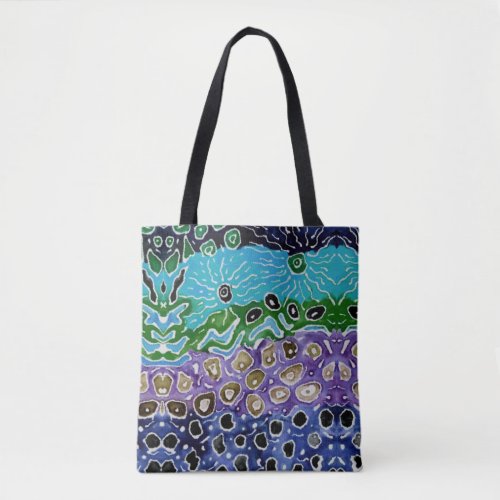 Colorful Abstract Fish Patterns Tote Bag