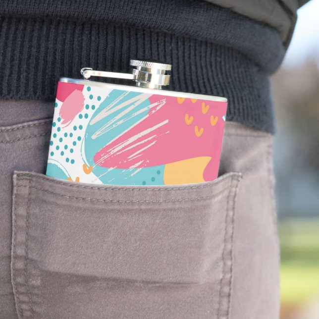 Colorful Abstract Flask (In Situ)