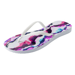 Colorful Abstract Flip Flops