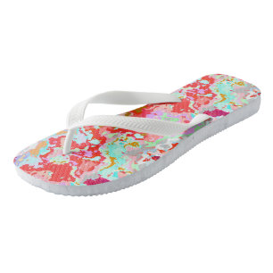 Colorful Abstract Flip Flops