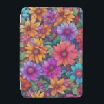 Colorful Abstract floral #444 -  iPad Mini Cover<br><div class="desc">Colorful Abstract floral #444 - Artwork designed by Tree of Life.</div>