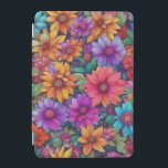 Colorful Abstract floral #444 -  iPad Mini Cover<br><div class="desc">Colorful Abstract floral #444 - Artwork designed by Tree of Life.</div>