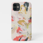 Colorful Abstract Floral Art Your Name Iphone 11 Case at Zazzle