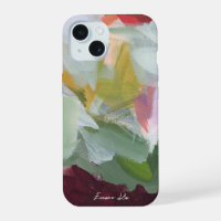 Colorful Abstract Floral Art Your Name
