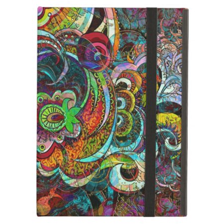 Colorful Abstract Floral Collage Ipad Air Cover