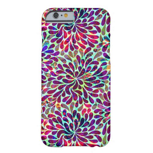 Colorful Abstract Floral Design Barely There iPhone 6 Case