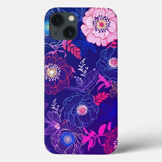 Colorful Abstract Floral Design  Case-Mate iPhone Case (Back)