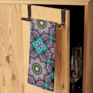 Colorful Abstract Floral Kitchen Towel