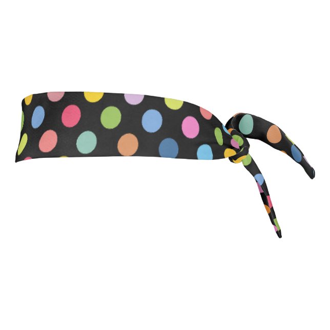 Colorful Abstract Floral Pattern Tie Headband (Rotate 90)