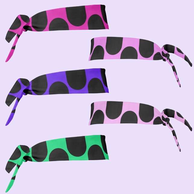 Colorful Abstract Floral Pattern Tie Headband (Creator Uploaded)