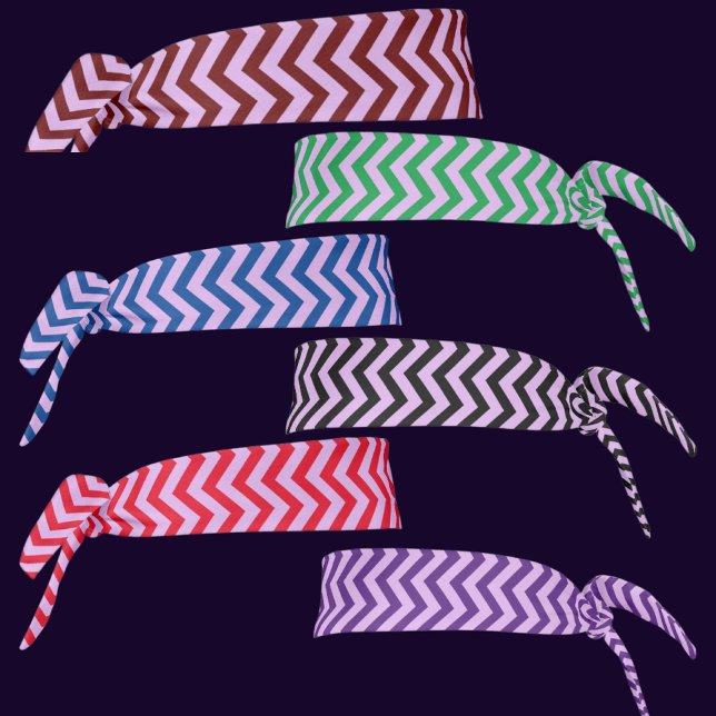 Colorful Abstract Floral Pattern Tie Headband (Creator Uploaded)