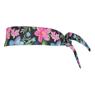 Colorful Abstract Floral Pattern Tie Headband