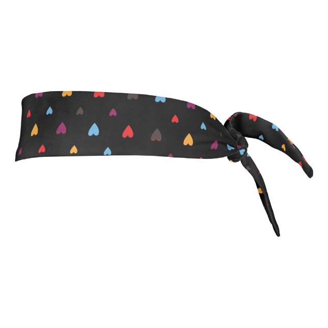 Colorful Abstract Floral Pattern Tie Headband (Rotate 90)