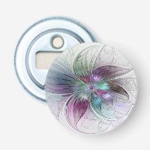 Colorful Abstract Flower Modern Floral Fractal Art