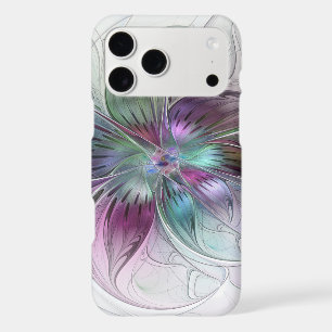 Colorful Abstract Flower Modern Floral Fractal Art iPhone 17 Pro Max Case