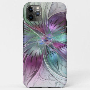 Colorful Abstract Flower Modern Floral Fractal Art iPhone 11 Pro Max Case