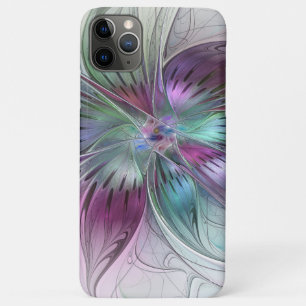 Colorful Abstract Flower Modern Floral Fractal Art iPhone 11 Pro Max Case