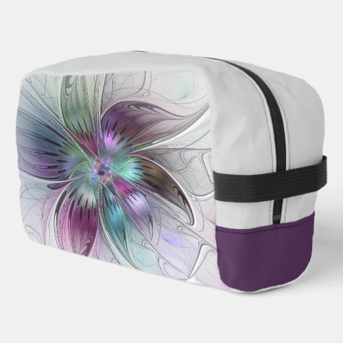 Colorful Abstract Flower Modern Floral Fractal Art Dopp Kit