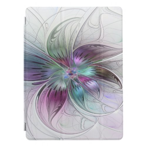 Colorful Abstract Flower Modern Floral Fractal Art iPad Pro Cover