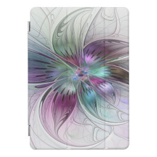 Colorful Abstract Flower Modern Floral Fractal Art iPad Pro Cover