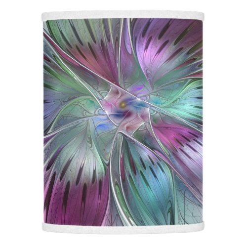 Colorful Abstract Flower Modern Floral Fractal Art Lamp Shade