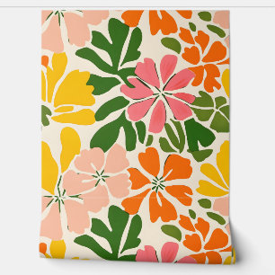 Colorful abstract flowers wallpaper