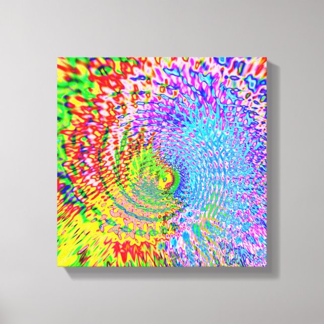 Colorful Abstract Fractal Canvas Print (Front)